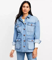 Petite Denim Utility Jacket