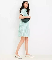 Striped Mini Pocket Shirtdress