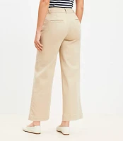 Curvy Palmer Wide Leg Crop Pants Twill