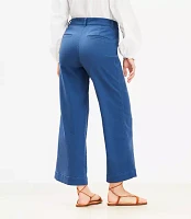 Curvy Palmer Wide Leg Crop Pants Twill