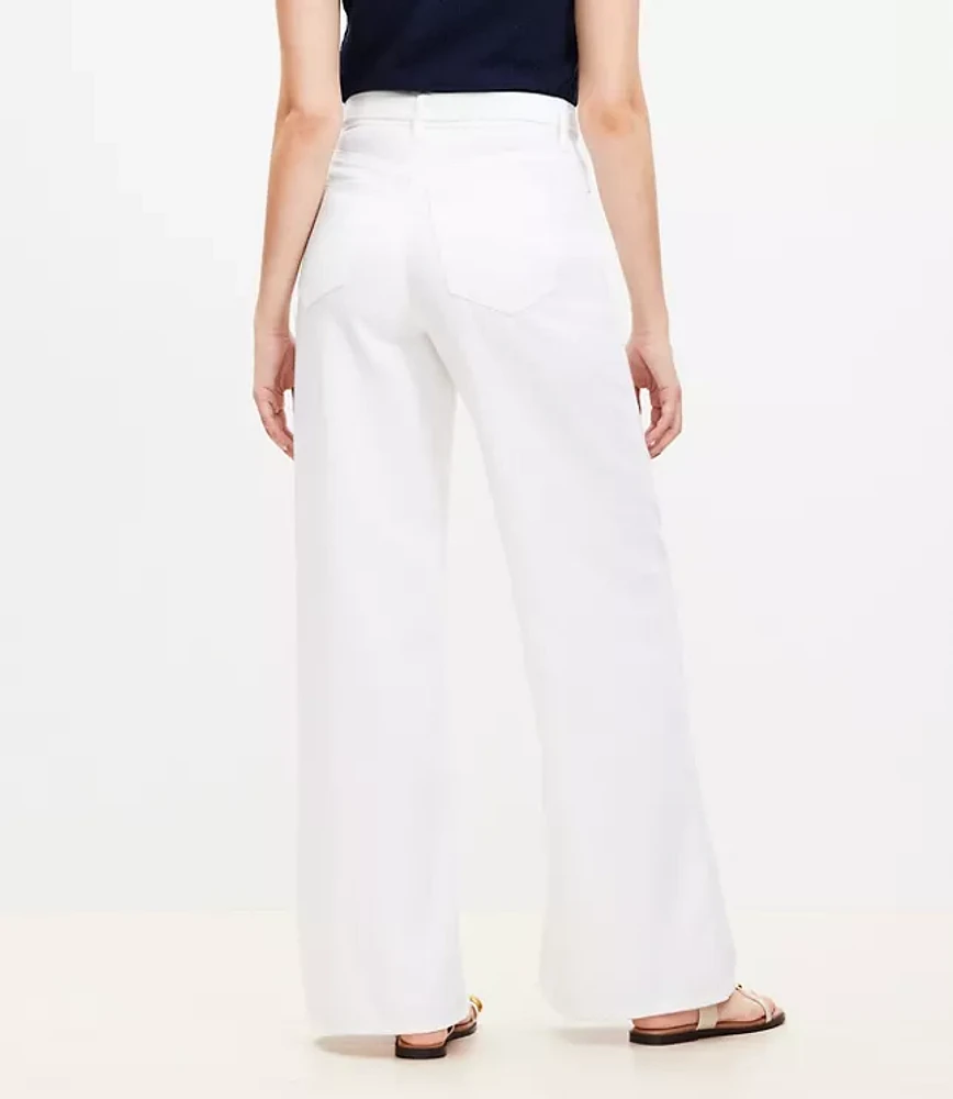 Palazzo Jeans in White