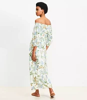 Floral Off The Shoulder Maxi Dress