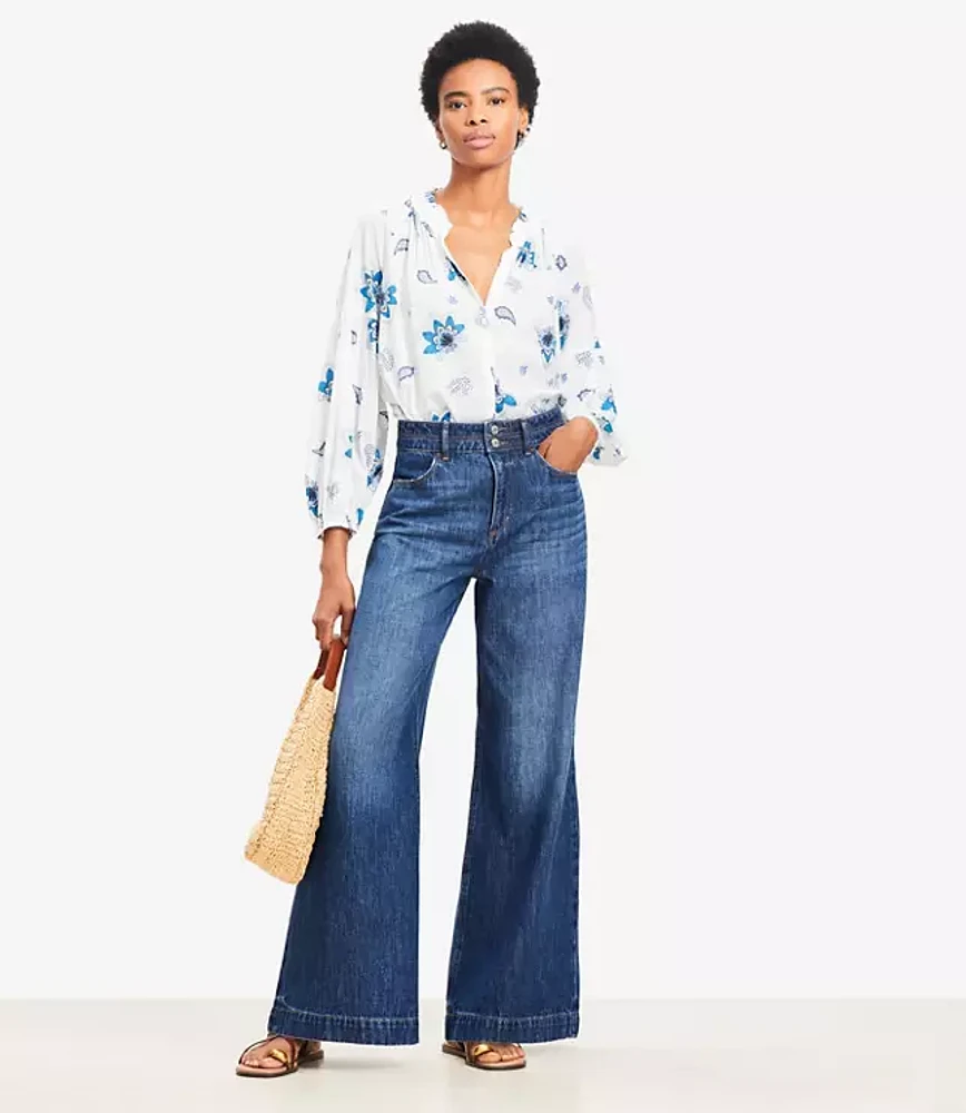 Palazzo Jeans Classic Mid Wash