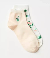 Floral Ankle Sock Set