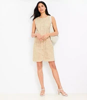 Petite Eyelet Button Mini Pocket Dress