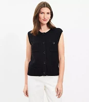 Petite Pocket Sweater Vest