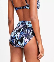 LOFT Beach Floral High Waist Bikini Bottom