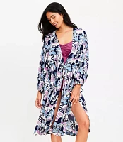 LOFT Beach Floral Kimono