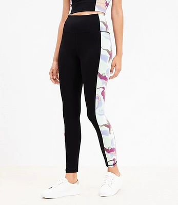 Lou & Grey Marble Colorblocked Softsculpt Pocket Leggings