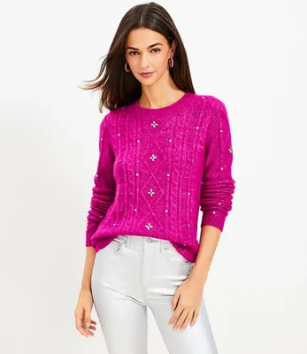 Sparkle Cable Sweater