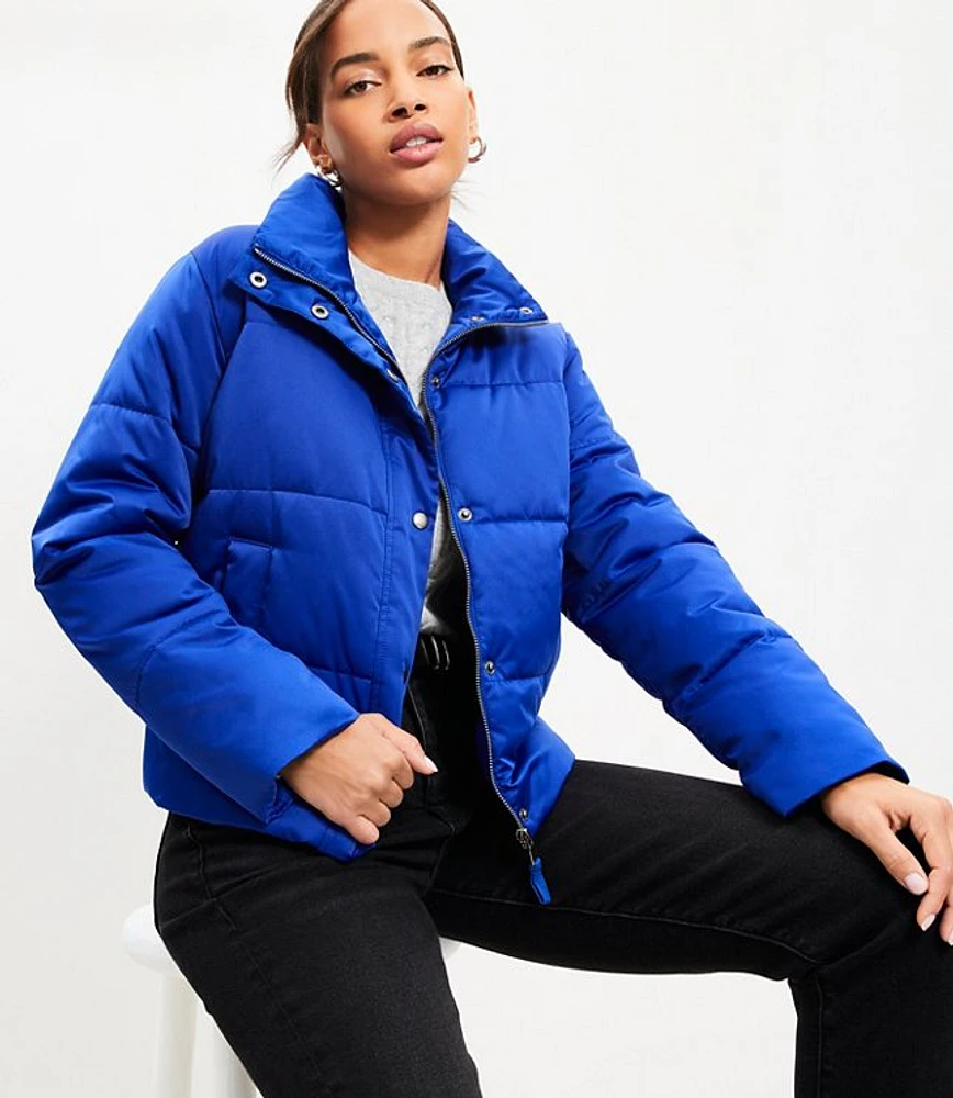 Sateen Puffer Jacket