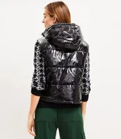 Lou & Grey Hooded Active Puffer Vest