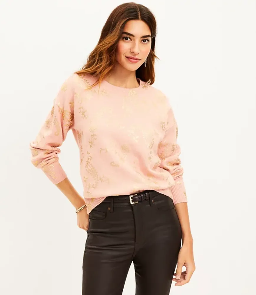 Shimmer Paisley Sweater