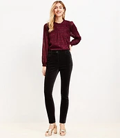 Tall Sutton Skinny Pants Velvet