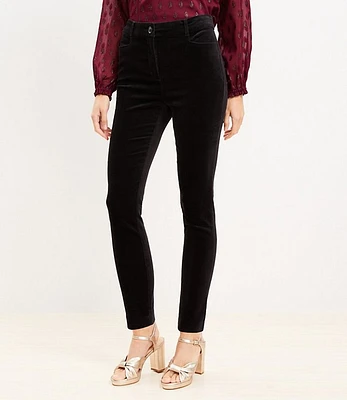 Tall Sutton Skinny Pants Velvet