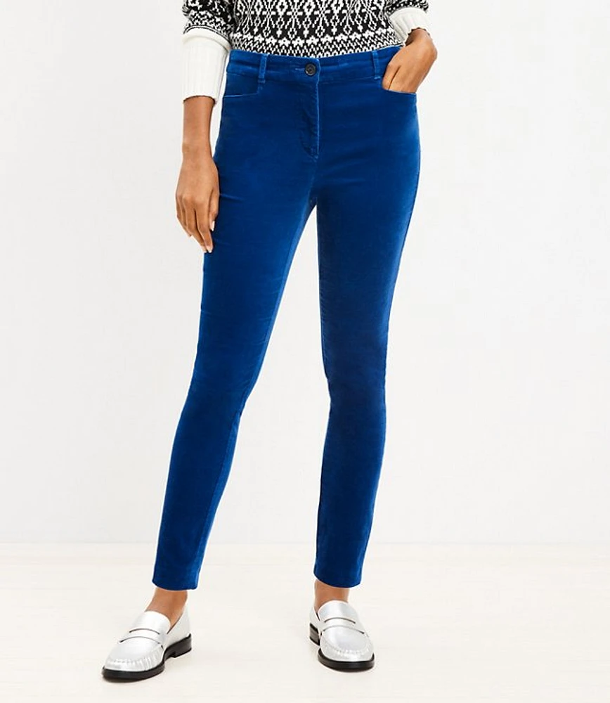 Tall Sutton Skinny Pants Velvet