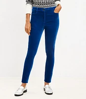 Tall Sutton Skinny Pants Velvet