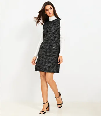 Petite Tweed Sheath Dress