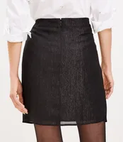 Shimmer Stripe Twist Shift Skirt