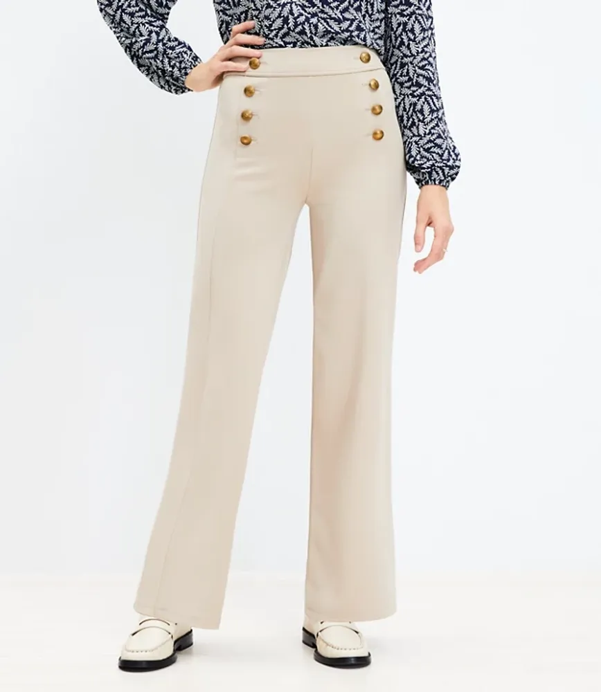 Mariner Wide Leg Pants Twill