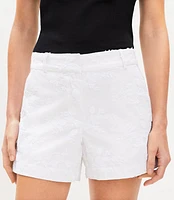 Riviera Shorts Floral Embroidery