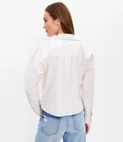Striped Cotton Blend Modern Pocket Shirt