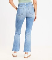 Flap Coin Pocket High Rise Kick Crop Jeans Luxe Medium Wash