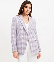 Tweed Double Breasted Blazer