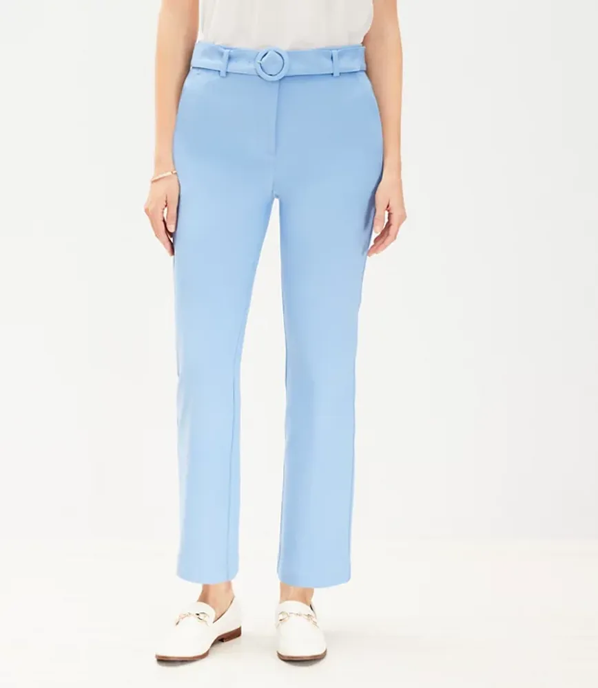 Curvy Belted Sutton Kick Crop Pants