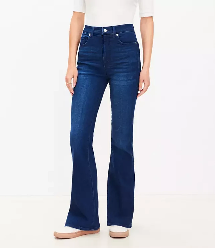 Tall High Rise Slim Flare Jeans in Dark Wash