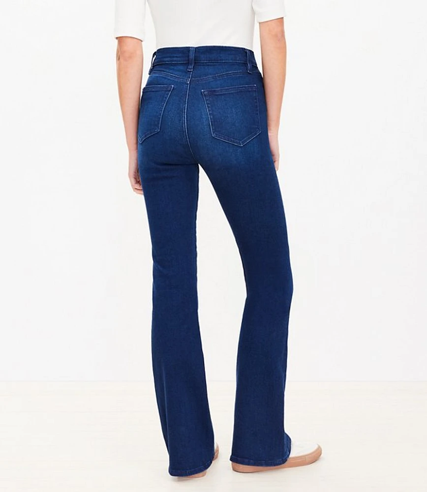 Tall High Rise Slim Flare Jeans in Dark Wash