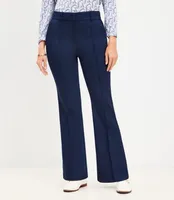 Petite Curvy Pintucked Sutton Flare Pants