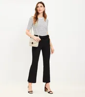 Petite Belted Sutton Kick Crop Pants