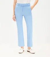 Petite Belted Sutton Kick Crop Pants