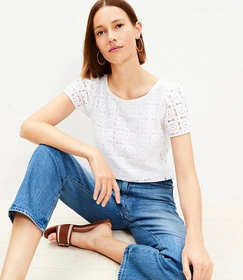 Circle Lace Top