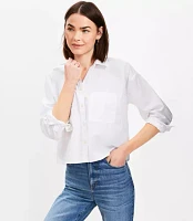 Petite Poplin Modern Pocket Shirt