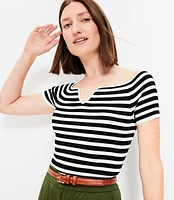 Striped Sweetheart Sweater Tee