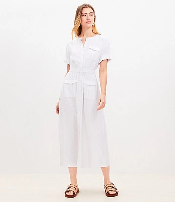 Utility Midi Pocket Dress