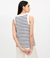 Petite Striped Harbor Tank Top