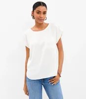 Petite Hi-Lo Hem Pocket Top