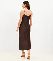 Bias Midi Slip Dress