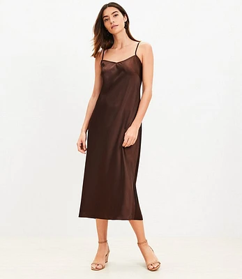 Bias Midi Slip Dress