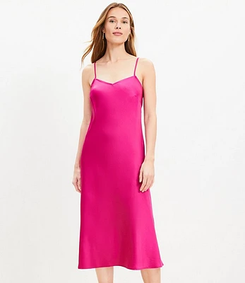 Bias Midi Slip Dress