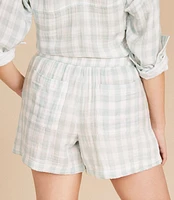 Lou & Grey Gingham Triple Cloth Shorts