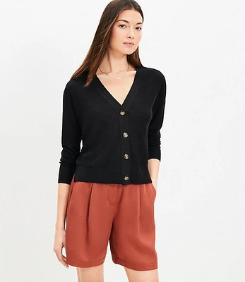 Petite Drop Shoulder Cardigan