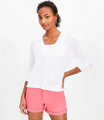 Petite Drop Shoulder Cardigan