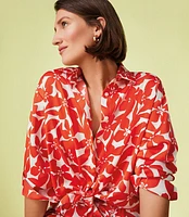 Plumeria Twill Shirt