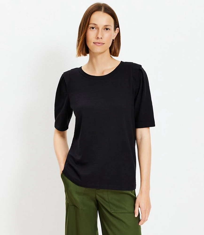 Pleated Sleeve Tee