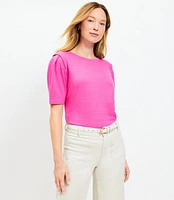 Pleated Sleeve Tee