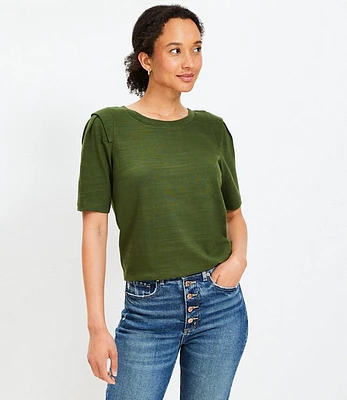 Pleated Sleeve Tee